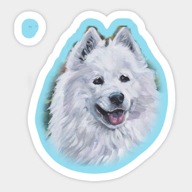 samoyed Fine Art Painting Sticker by LASHEPARD